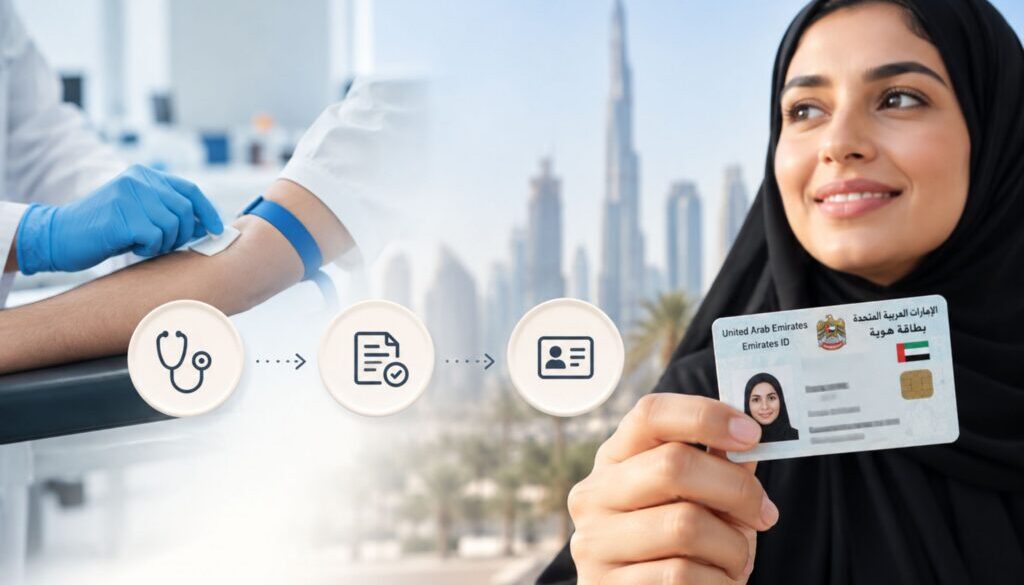 Emirates ID after medical test