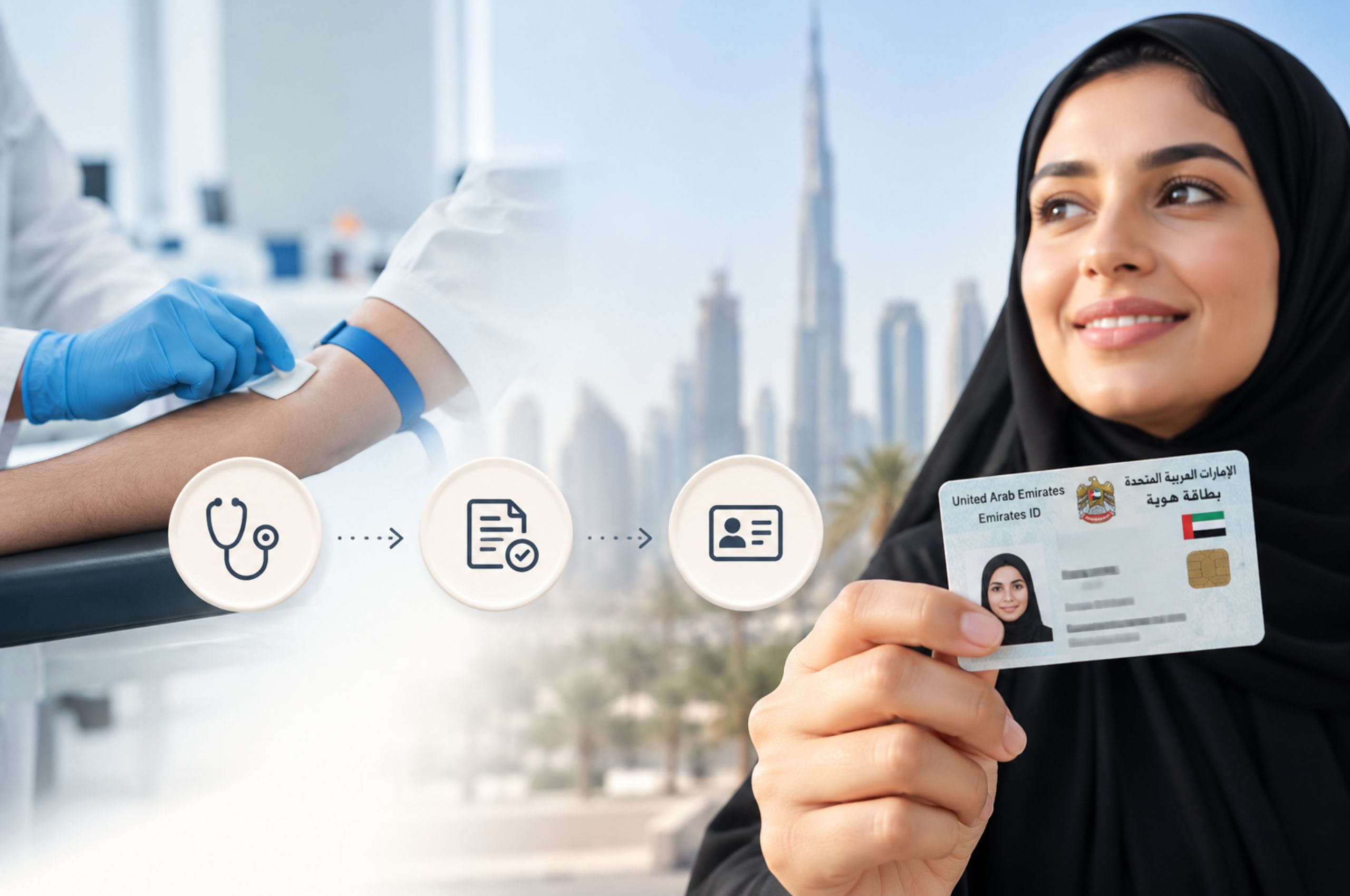 Emirates ID after medical test
