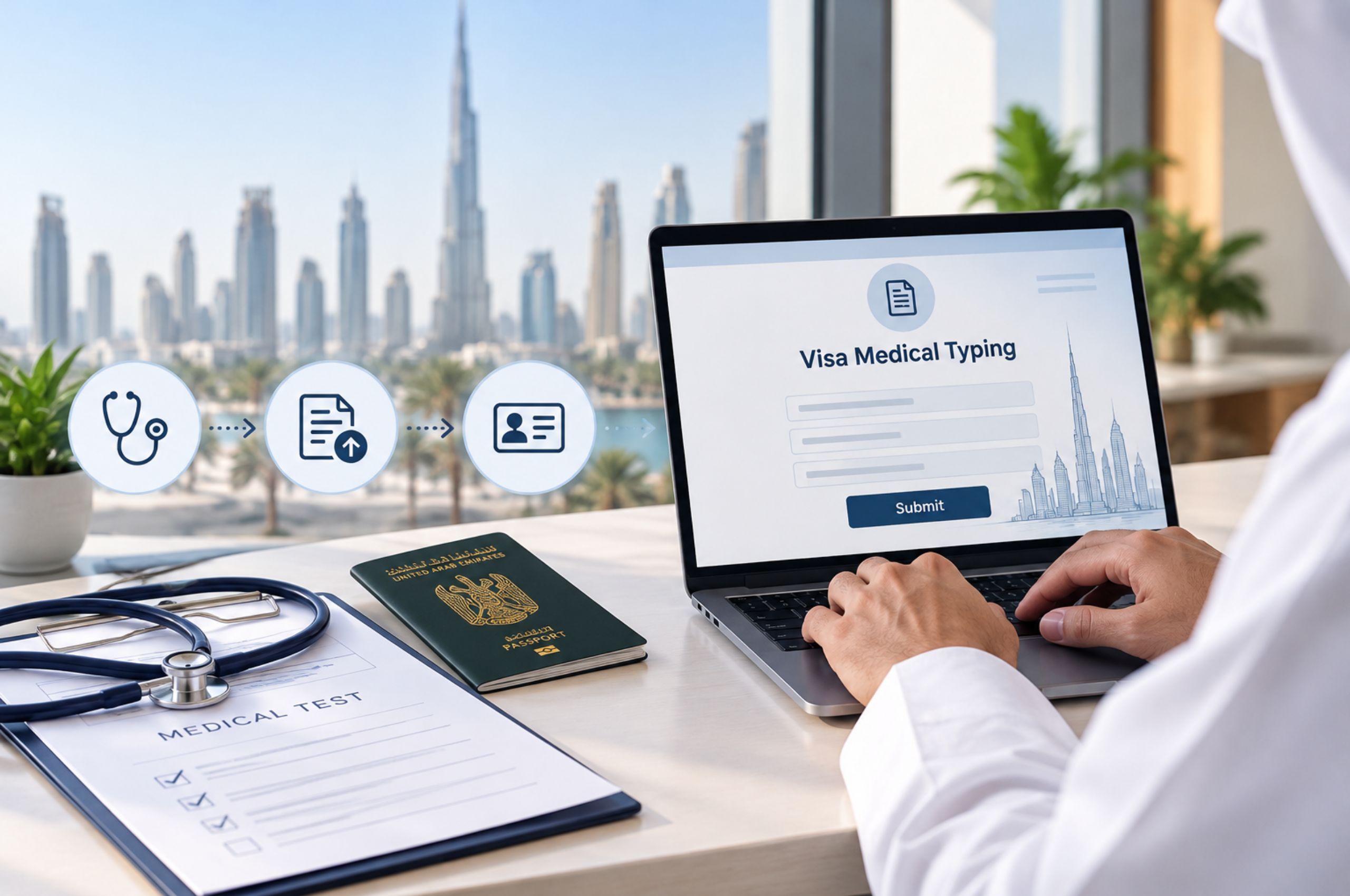 Visa Medical Typing Online